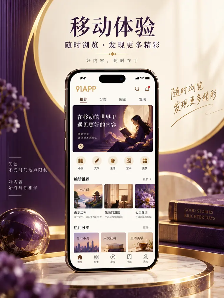 手机阅读专题目录的竖幅插图